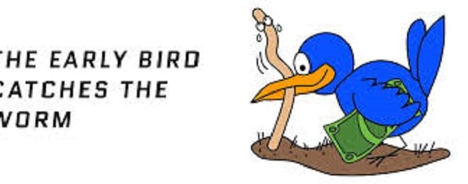 معنی early-bird-gets-the-worm