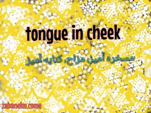 معنی tongue in cheek و کاربرد آن