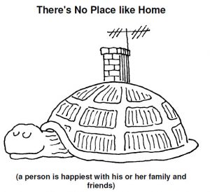 معنی there's no place like home و کاربرد آن