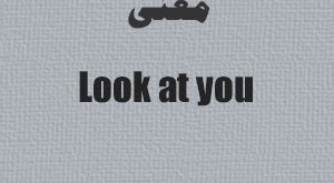 معنی look at you در زبان انگلیسی